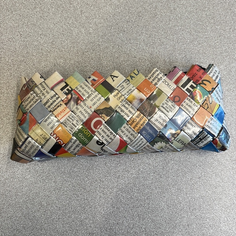 Ecoist recycled paper clutch